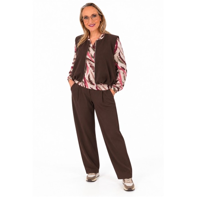 Enjoy Broek barrel 146020 Donker bruin Enjoy Broek barrel 146020 Donker bruin